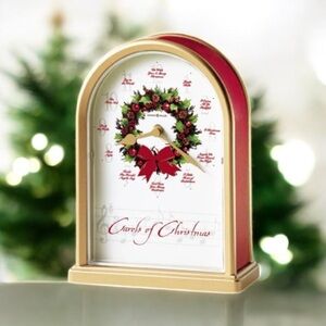 Howard Miller Carols of Christmas Musical Clock 🕰️ NWOT